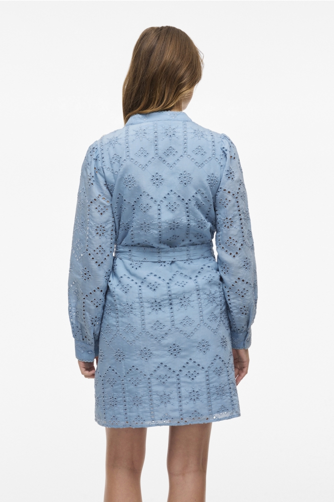 VISINE L/S SHORT DRESS 14106078 BLISSFUL BLUE